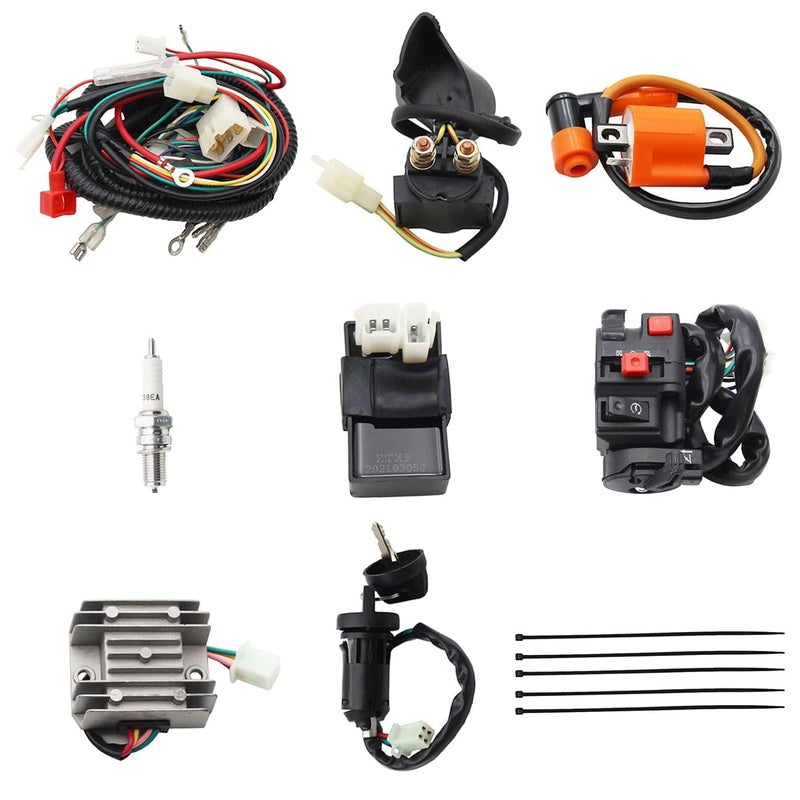 PRO BAT ATV Electric AC Wiring Harness Kit with Full Copper Wire for Lifan Loncin Zongshen YX 150CC 200CC 250CC 300CC Engine Go Kart ATV Pit Dirt Quad Bike - Image 1